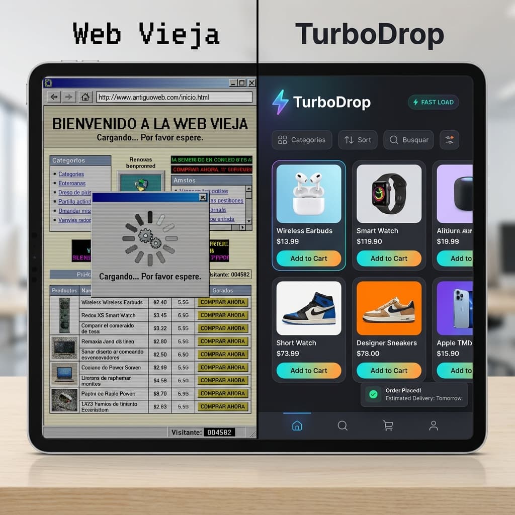 Web Vieja vs TurboDrop